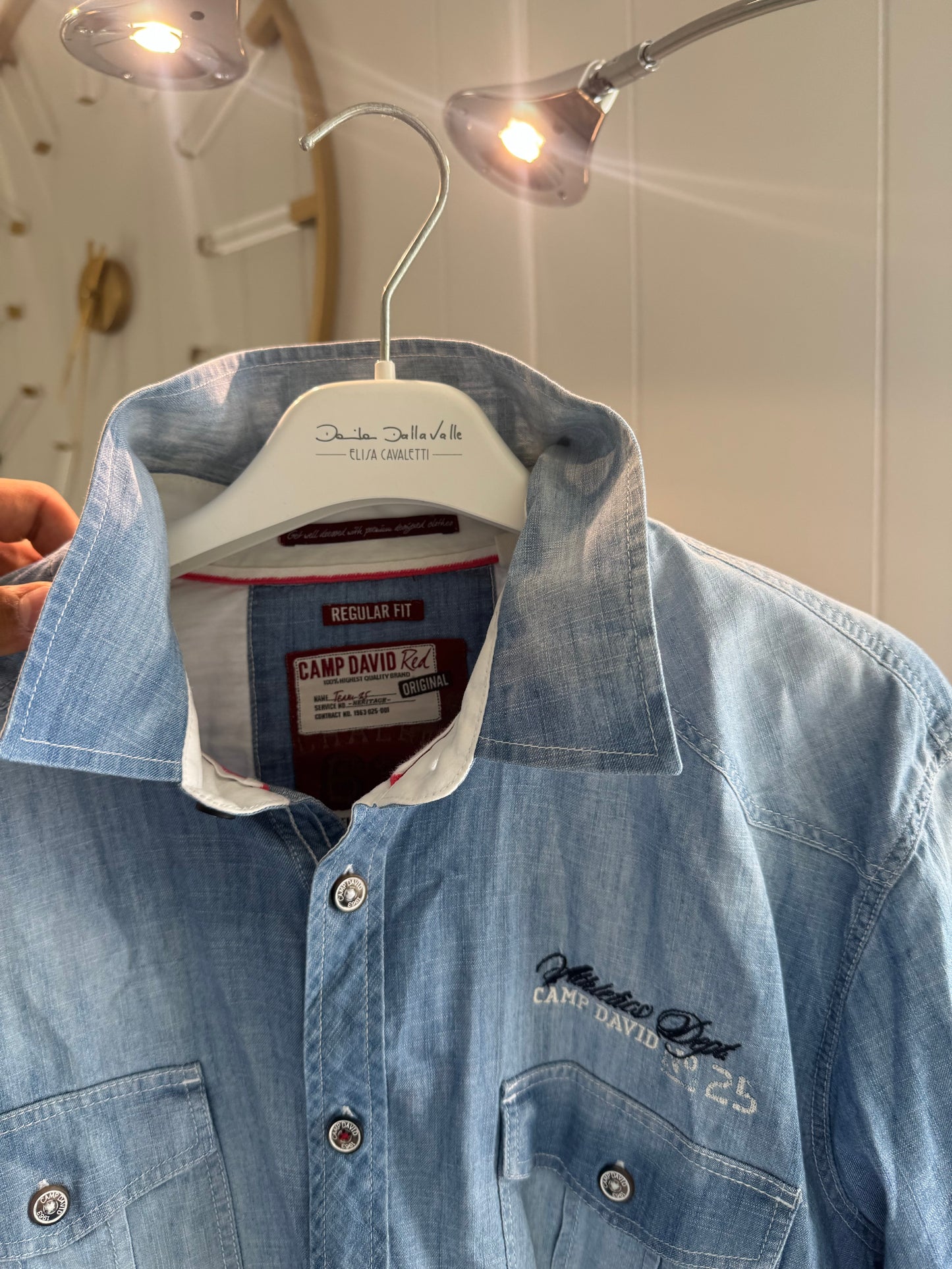 Camp david denim skjorte
